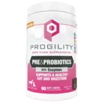 Nootie Nootie Progility Pre & Probiotics Gut & Digestive Support for Dogs 90 Count
