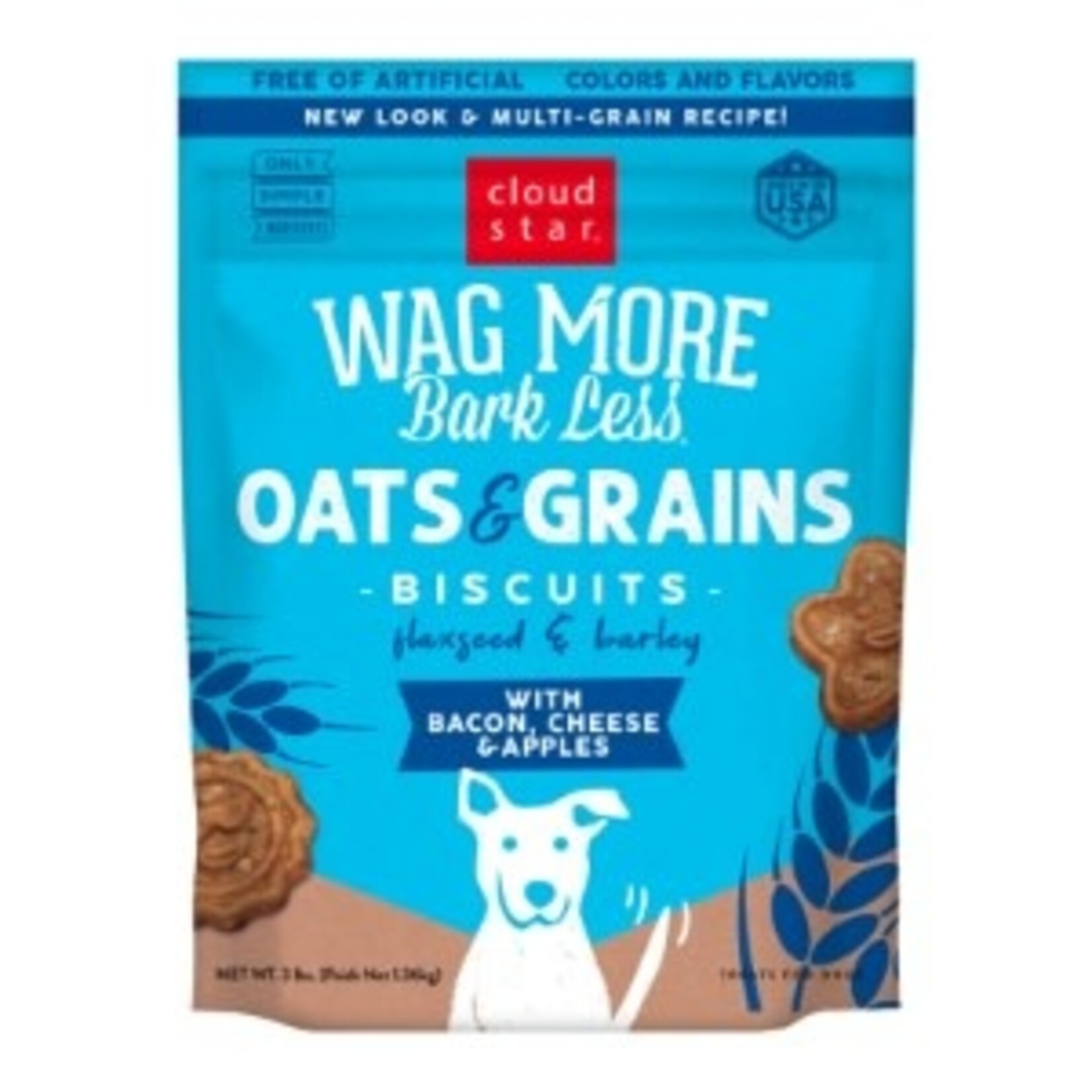 Cloud Star Wag More Bark Less Bacon, Cheese, & Apple Dog Treats 3lbs