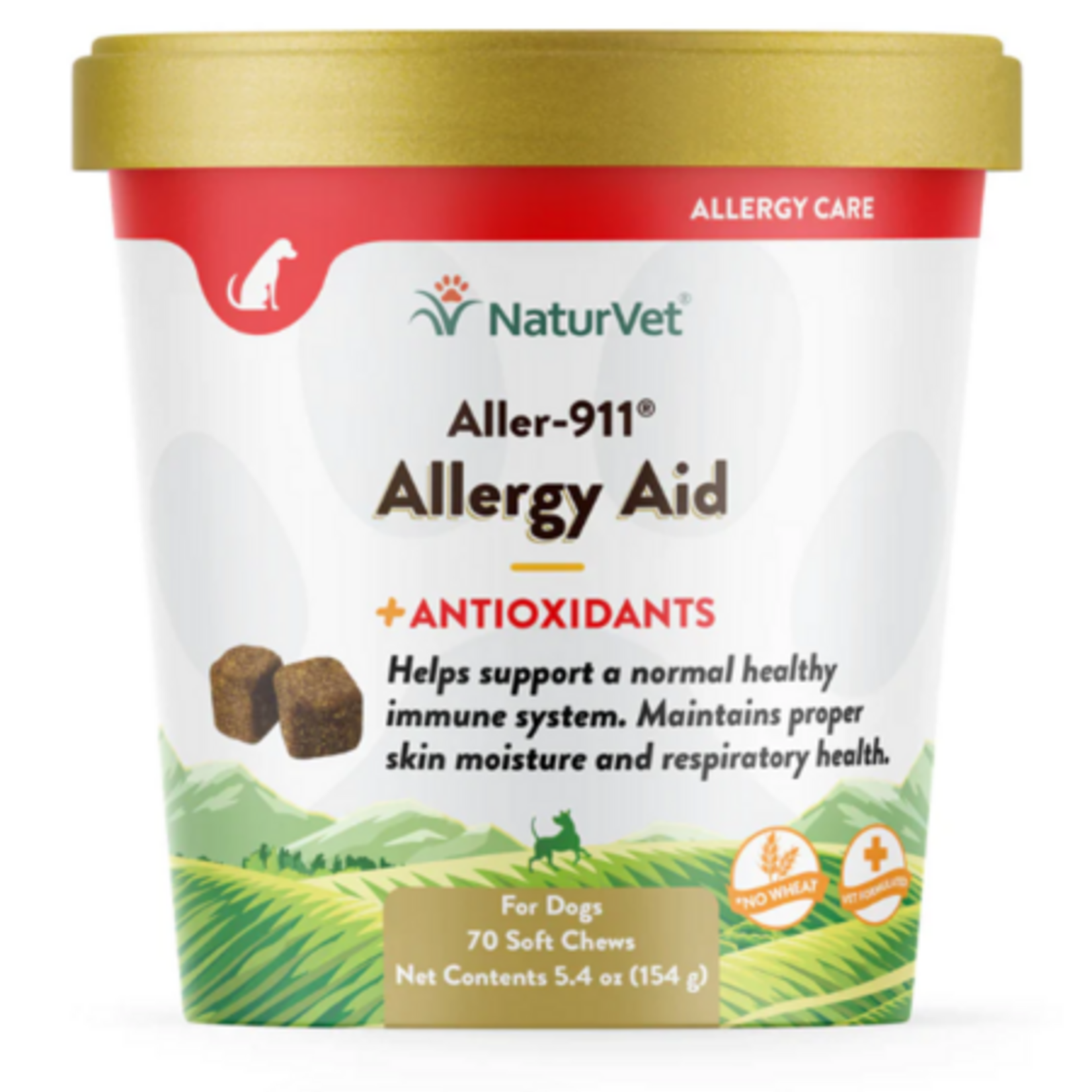 Naturvet Naturvet Aller-911 Allergy Aid with Antioxidants Soft Chews for Dogs 70 Count