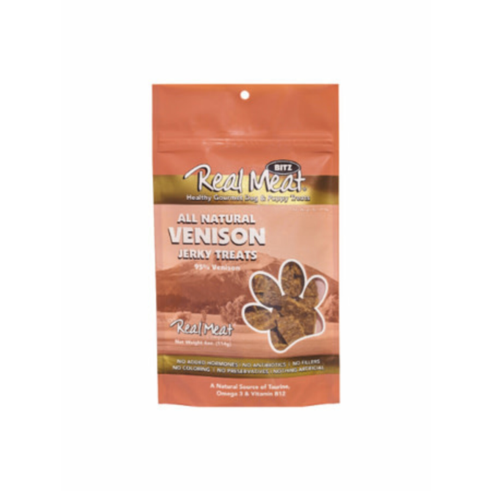 Real Meat Real Meat Venison Jerky Dog Treats 4oz