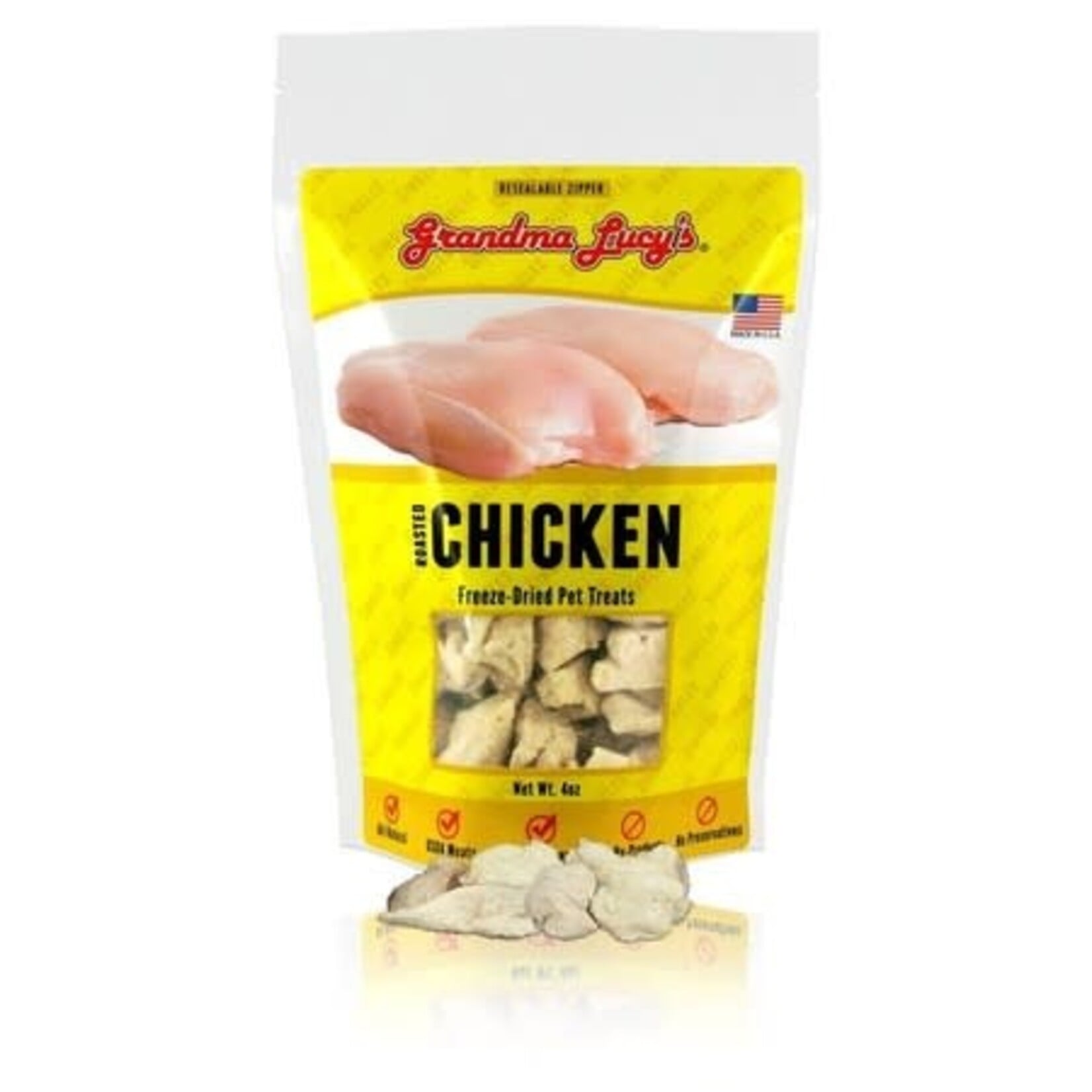 Grandma Lucy's Grandma Lucy's Freeze-Dried Singles Chicken Dog & Cat Treats, 3.5 oz