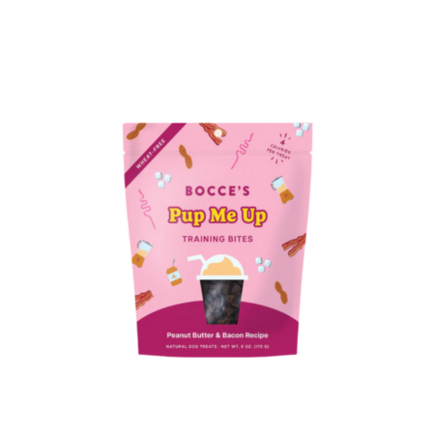 Bocce's Bakery Bocce's Bakery Pup Me Up Peanut Butter & Bacon Training Bites Dog Treats, 6 oz