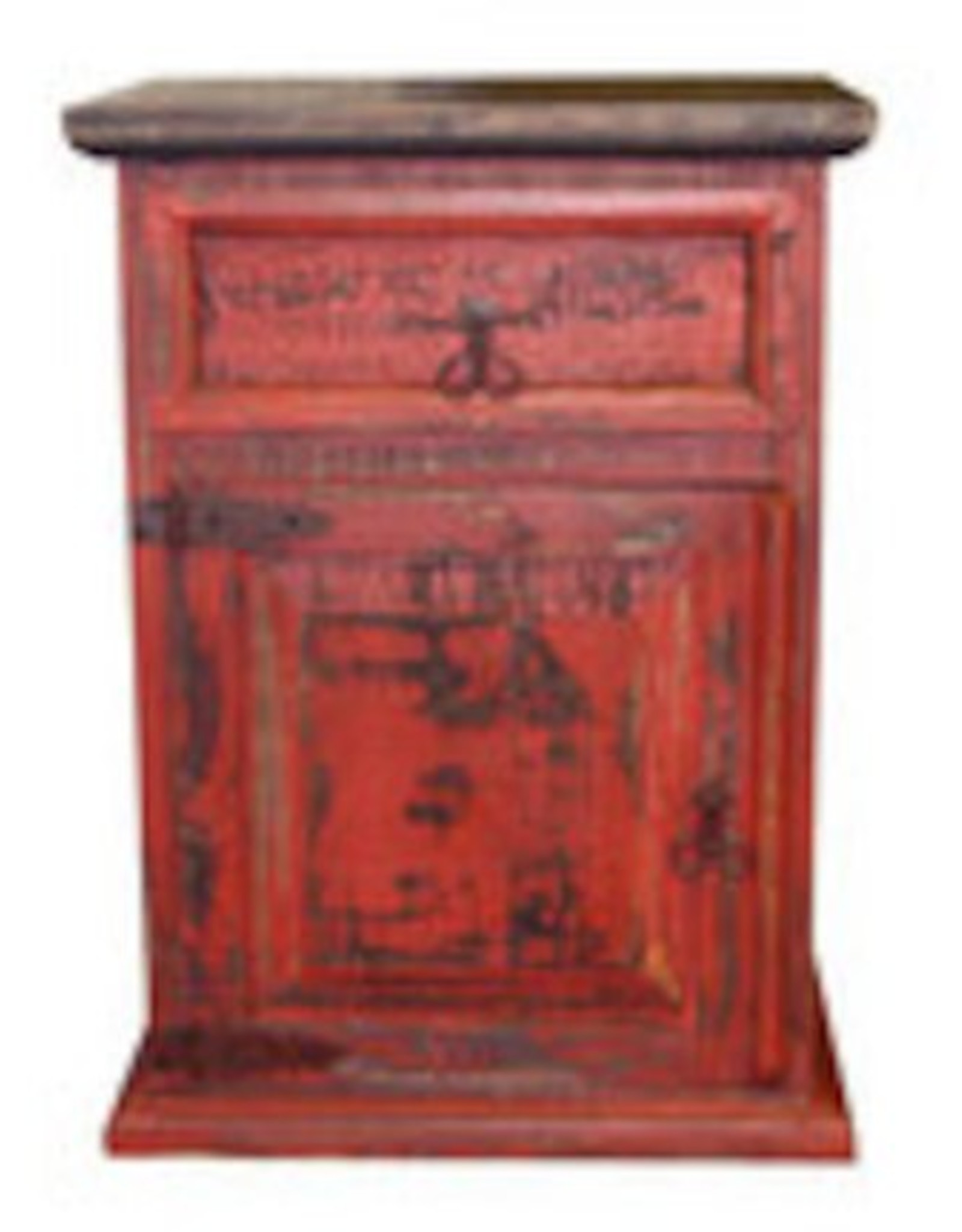Red Scrape Mansion Nightstand R B Furniture