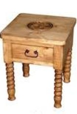 Rustic Heritage Spindle Leg End Table