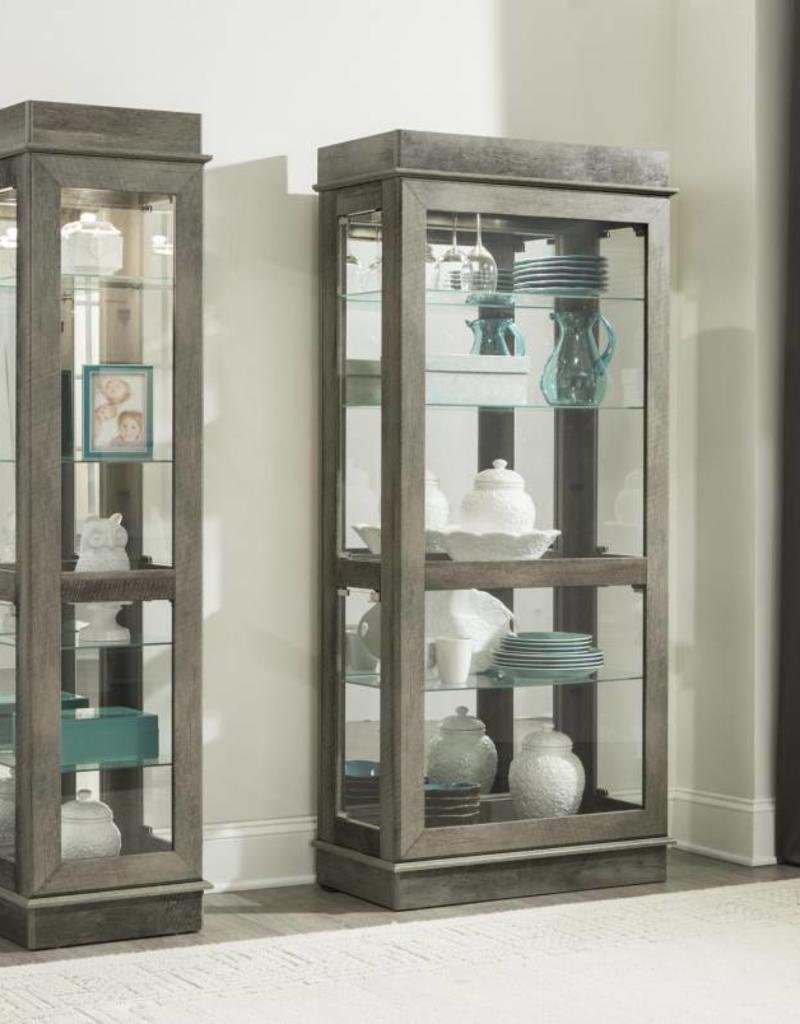 Gray Oak Small Curio R B Furniture