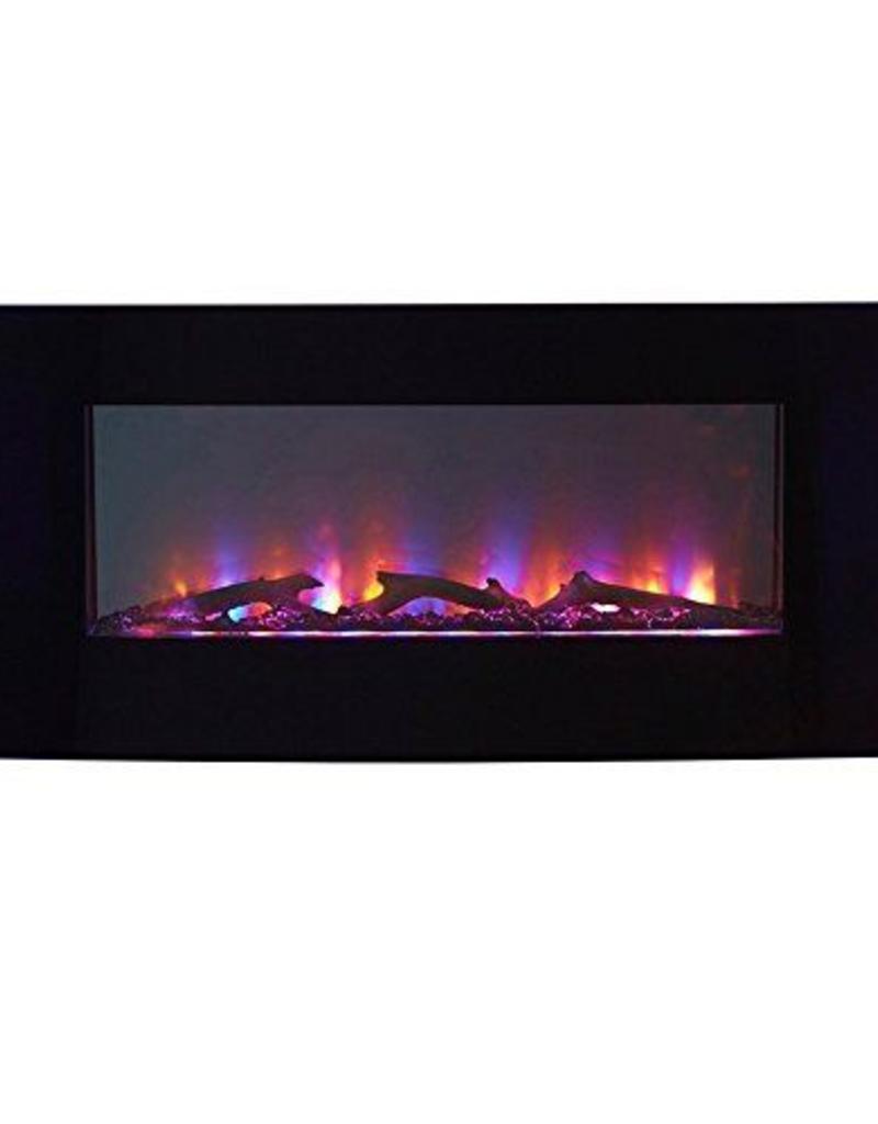 in wall fireplace electric on Firefly 16in 42 109c Wi Fi Smart Led Wall Mounted Electric Fireplace With Bluetooth Speaker Extra