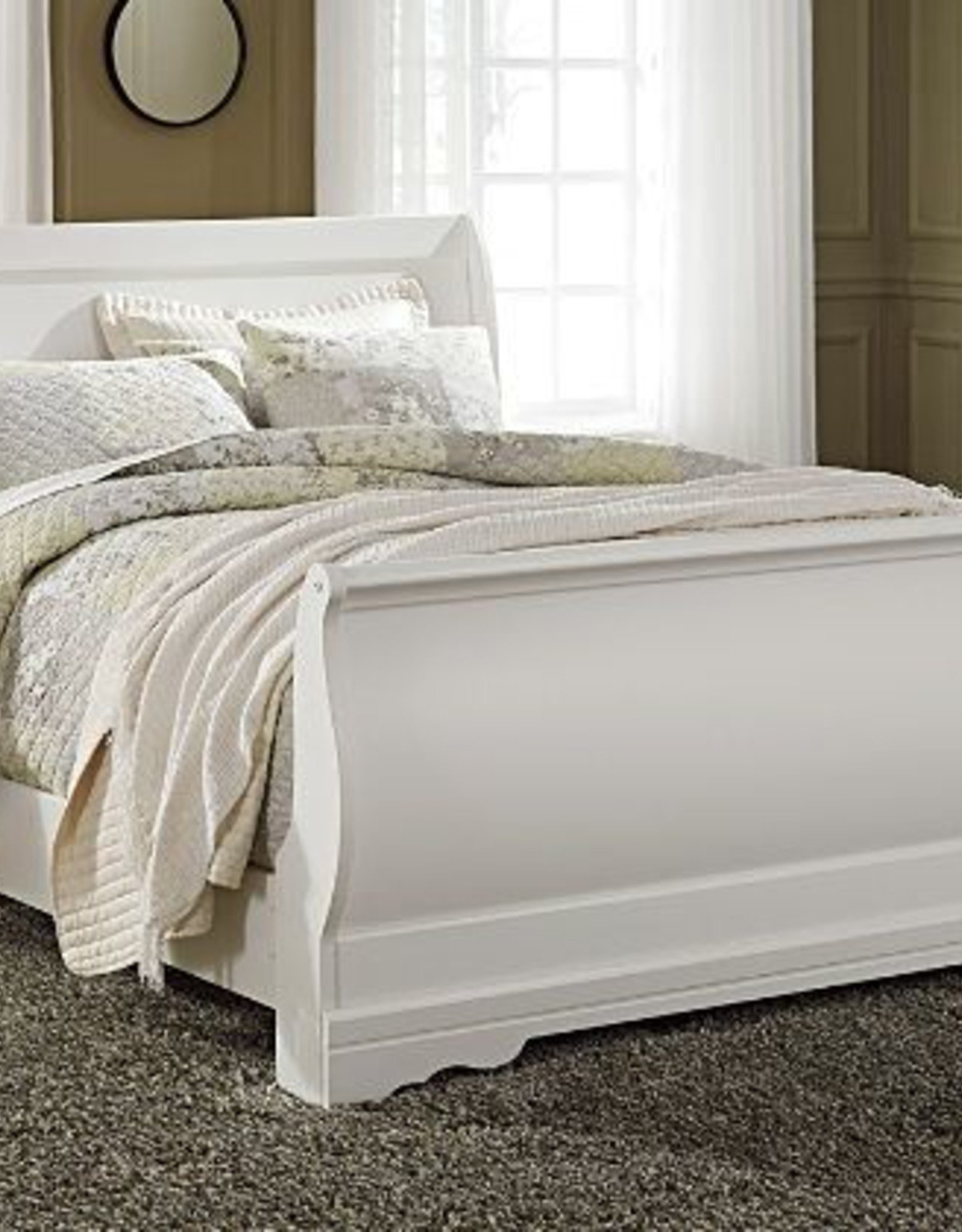 MYCO LP200 White Full Sleigh Bed