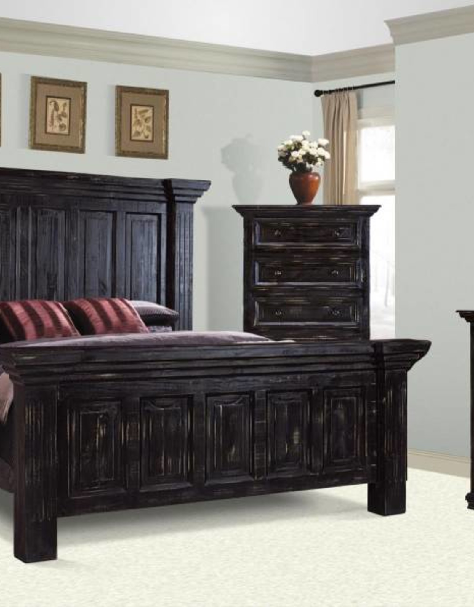 Santa Fe Black Mirror R B Furniture