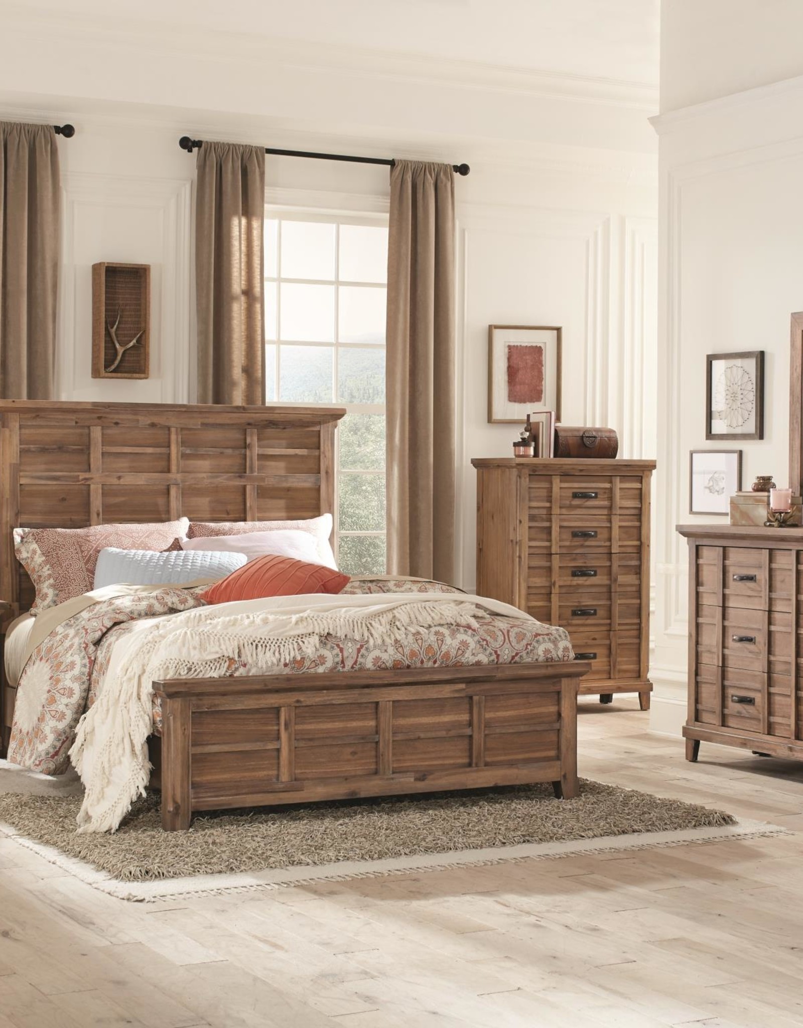 Sagefield Queen Bed R B Furniture, Rancho King Bed Pine