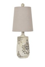 Crestview French Damask Accent Lamp