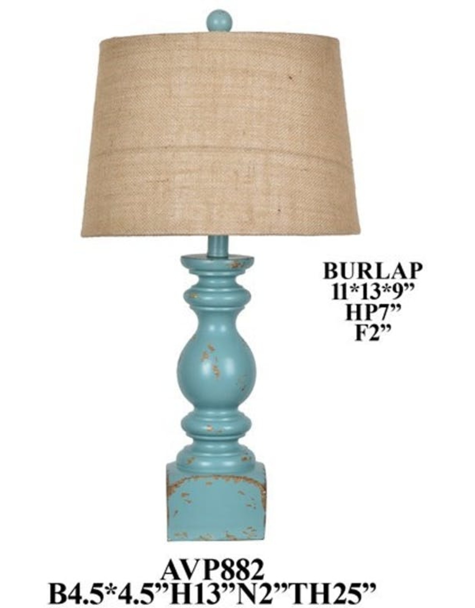 Crestview Blue Lamp