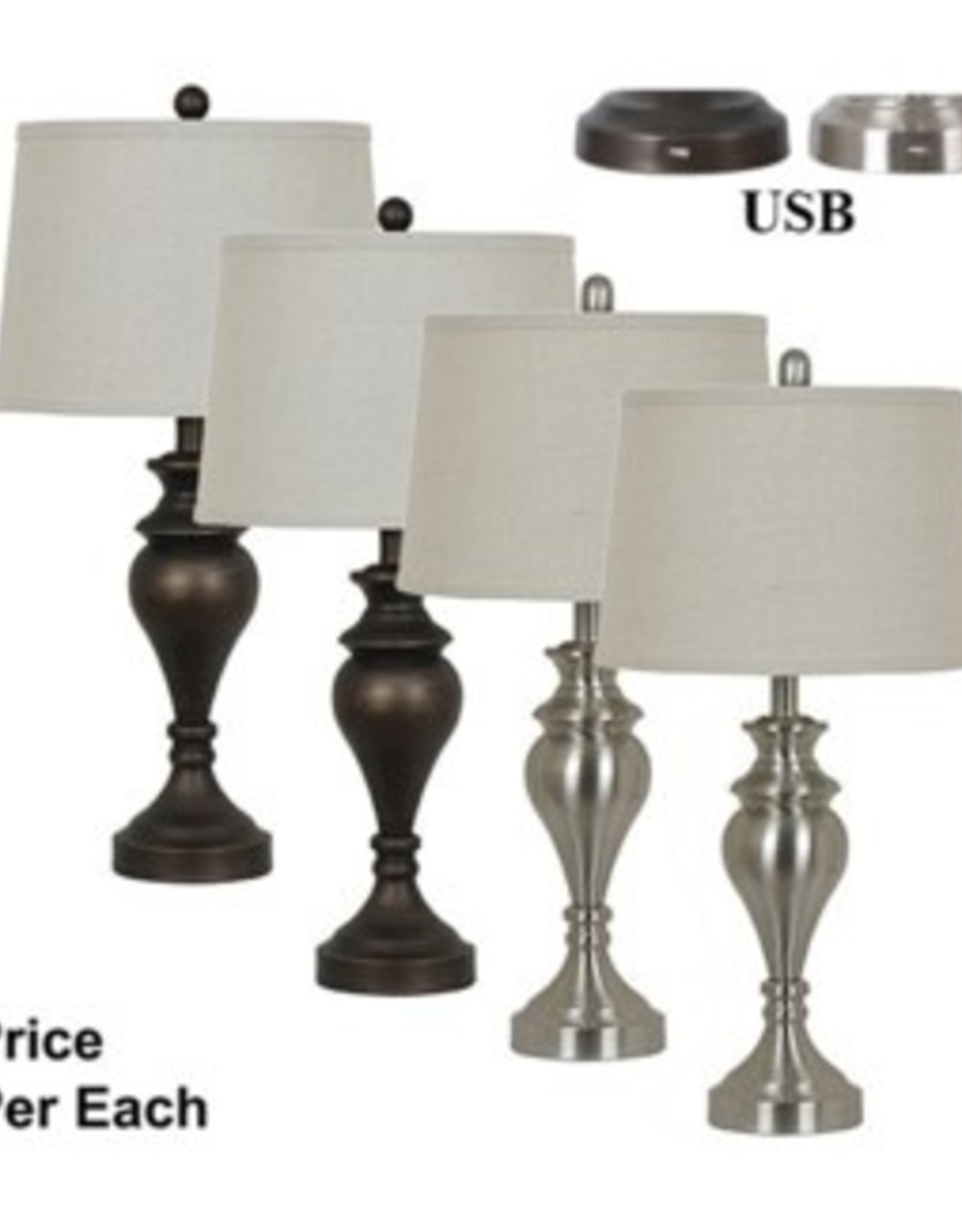 Crestview Metal Table Lamp