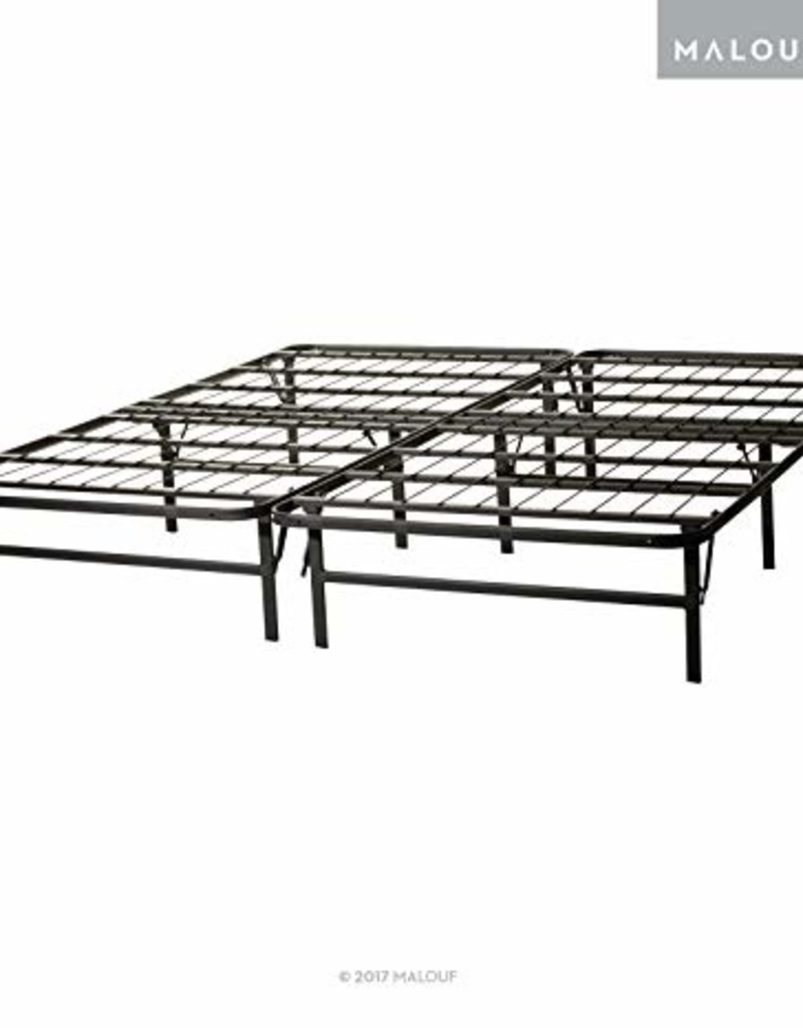 Malouf Queen High Rise Bed Frame: 18"