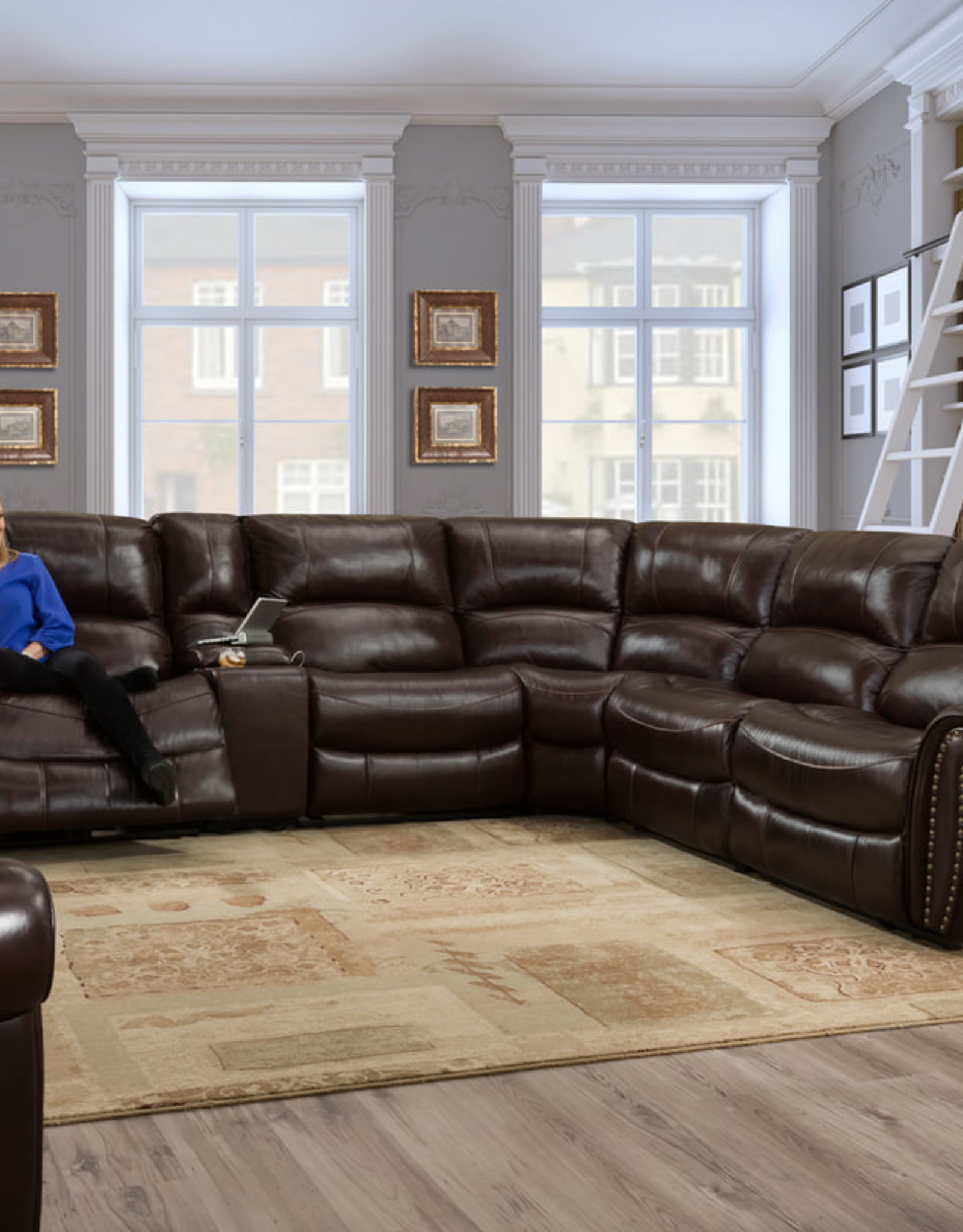 Washington Furniture Waverly Mahogany Sectional