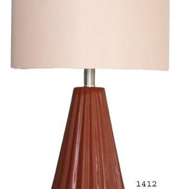 H&H 1412 Cinnamon Ceramic Lamp