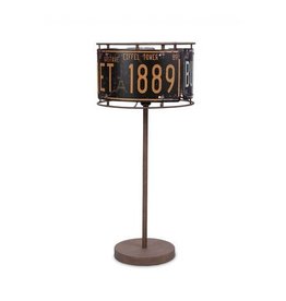 LUX LIGHTING 27" License Plate Table Lamp