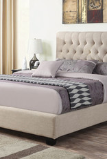 Coaster Oatmeal Queen Upholstered Bed