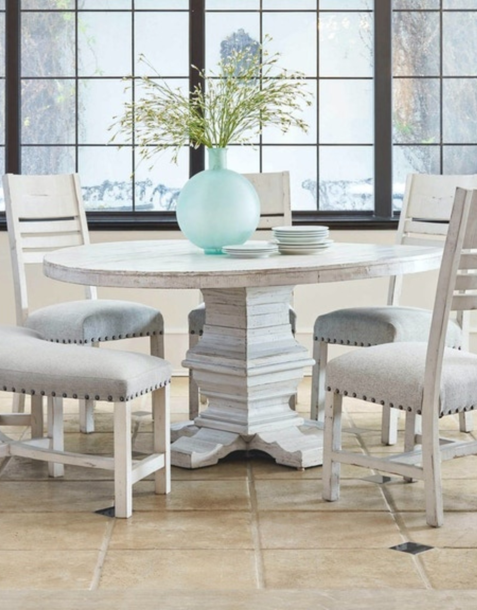 Elements Condesa Round Dining Table w/4 Chairs&Bench