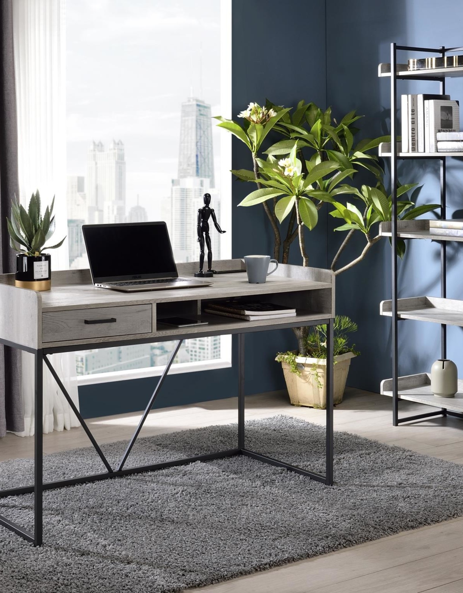 MYCO Kaylee Writing Desk w/power outlet