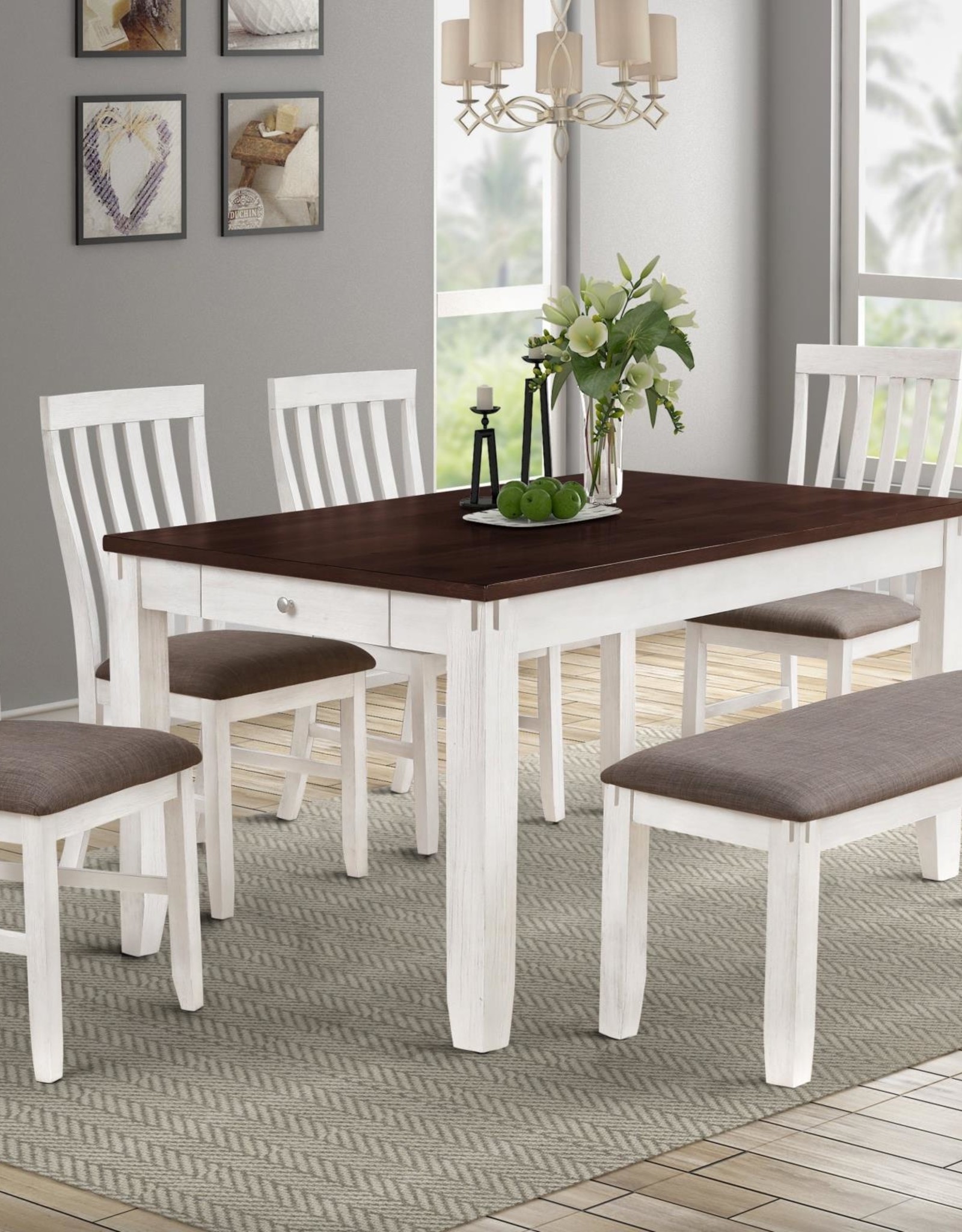 MYCO Elara Dining Table w/4 Chairs + Bench