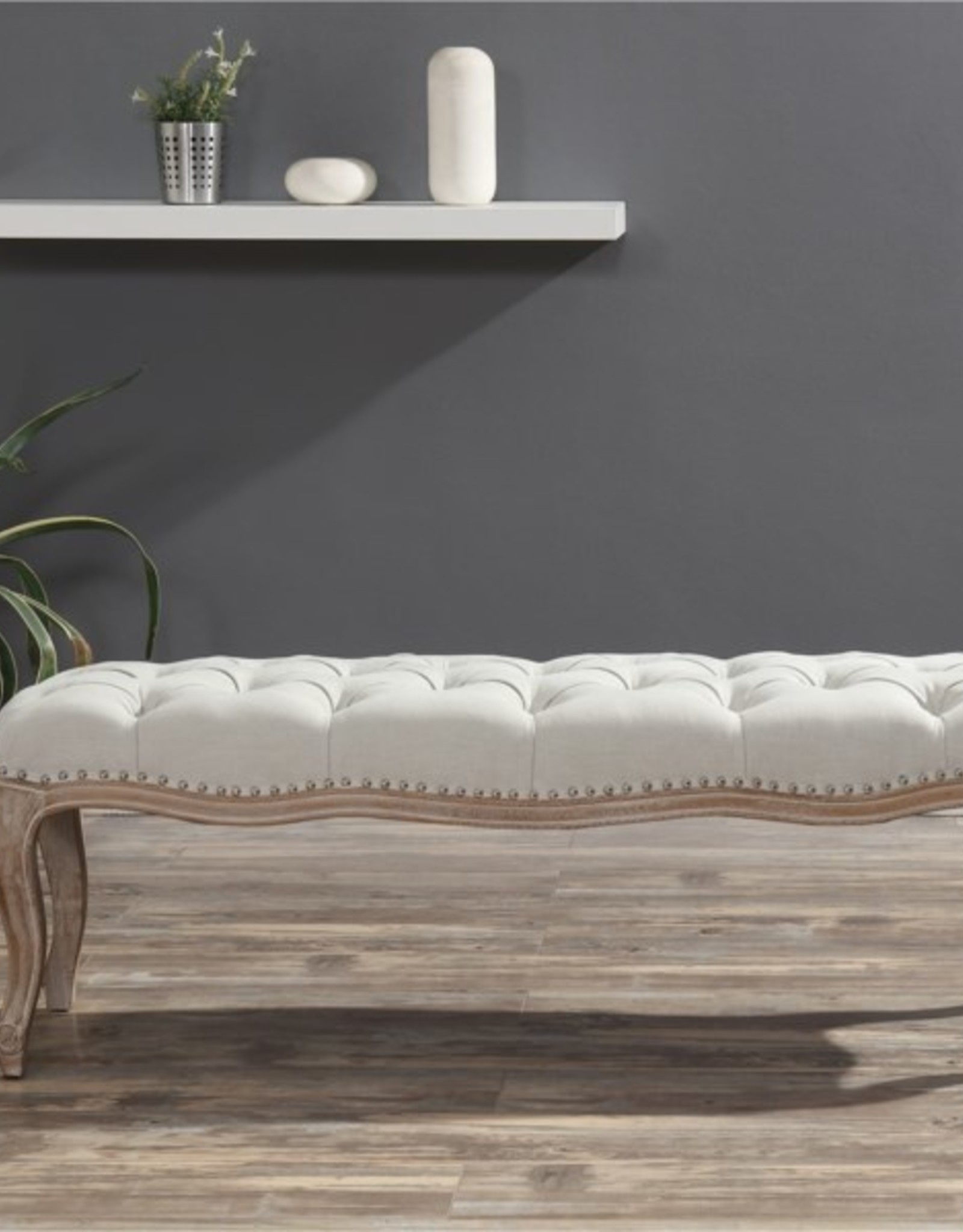 Elements Tufted Bench