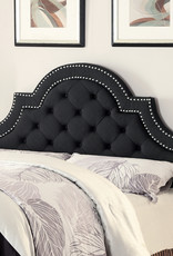 Coaster Charcoal Q/F Padded Headboard