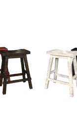 Vintage Furniture LLC 24" Counter Tall Curved Barstool: Rodeo- Vintage Furniture LLC