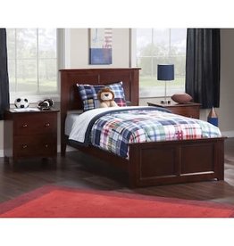 A&H 900 Twin Bed, Dresser, Mirror, Chest and NS : Walnut