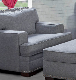 Washington Furniture Toni Gray Chair + Ottoman