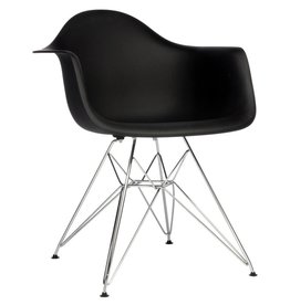 Litva Black Molded Chair