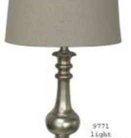 H&H Light Champagne Lamp- 28" Tall