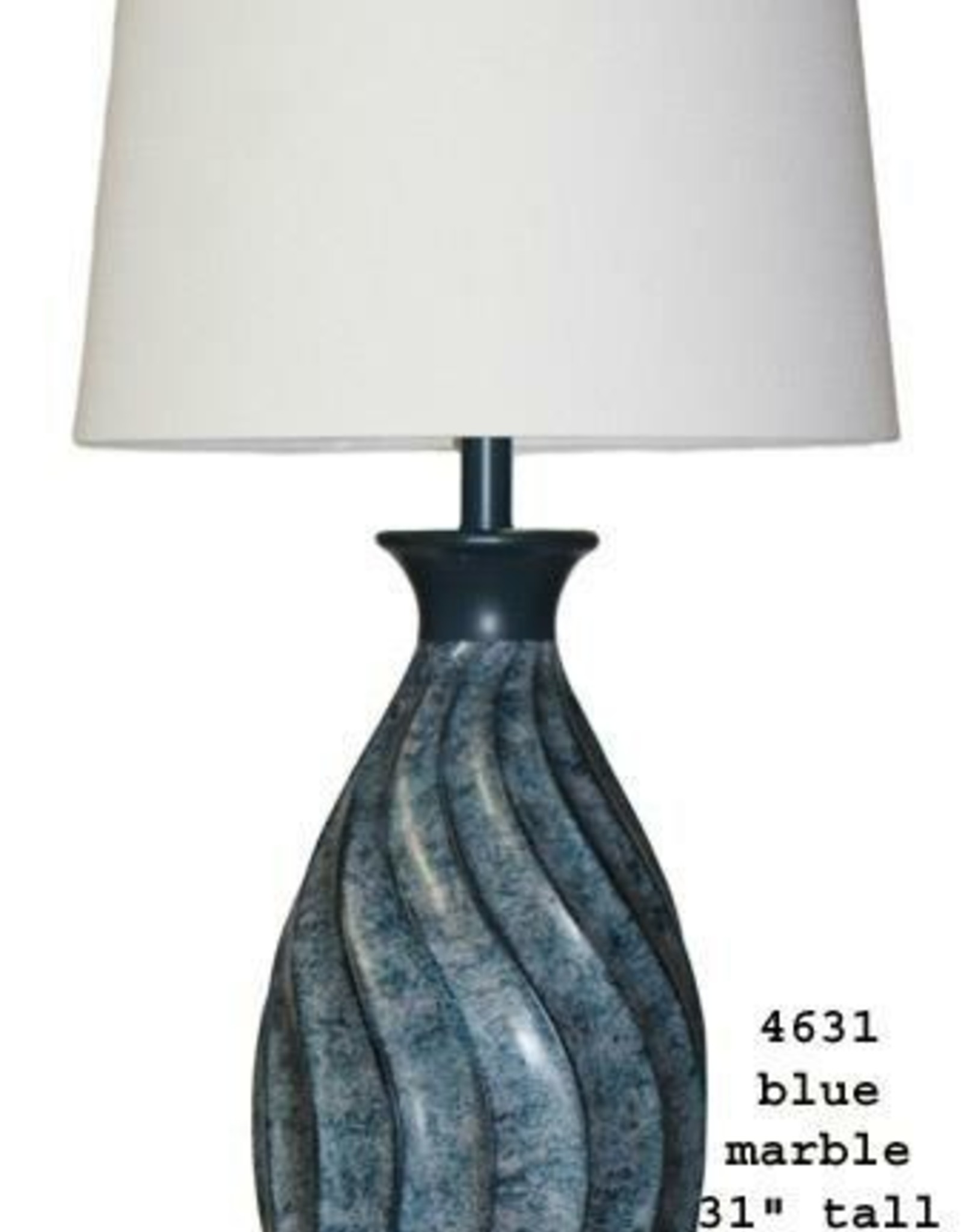 H&H 4631 Blue Marble Swirl Lamp