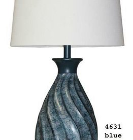 H&H 4631 Blue Marble Swirl Lamp