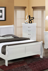 MYCO LP White Full Sleigh Bed