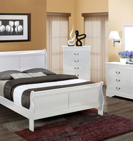 MYCO LP White Full Sleigh Bed