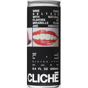 Cliche Wine Hard Seltzer Mirabelle Plum and Hibiscus ABV: 4.5% 4-Pack