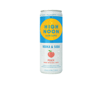 High Noon Sun Sips Vodka & Soda Peach ABV: 4.5% 700 mL