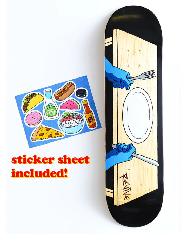 Revive Dinner Time Deck M. P. Skateboards