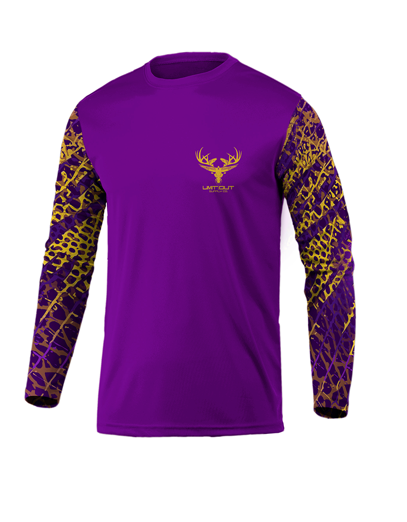Limit Out Supply Co. Swampskin- Purple & Gold