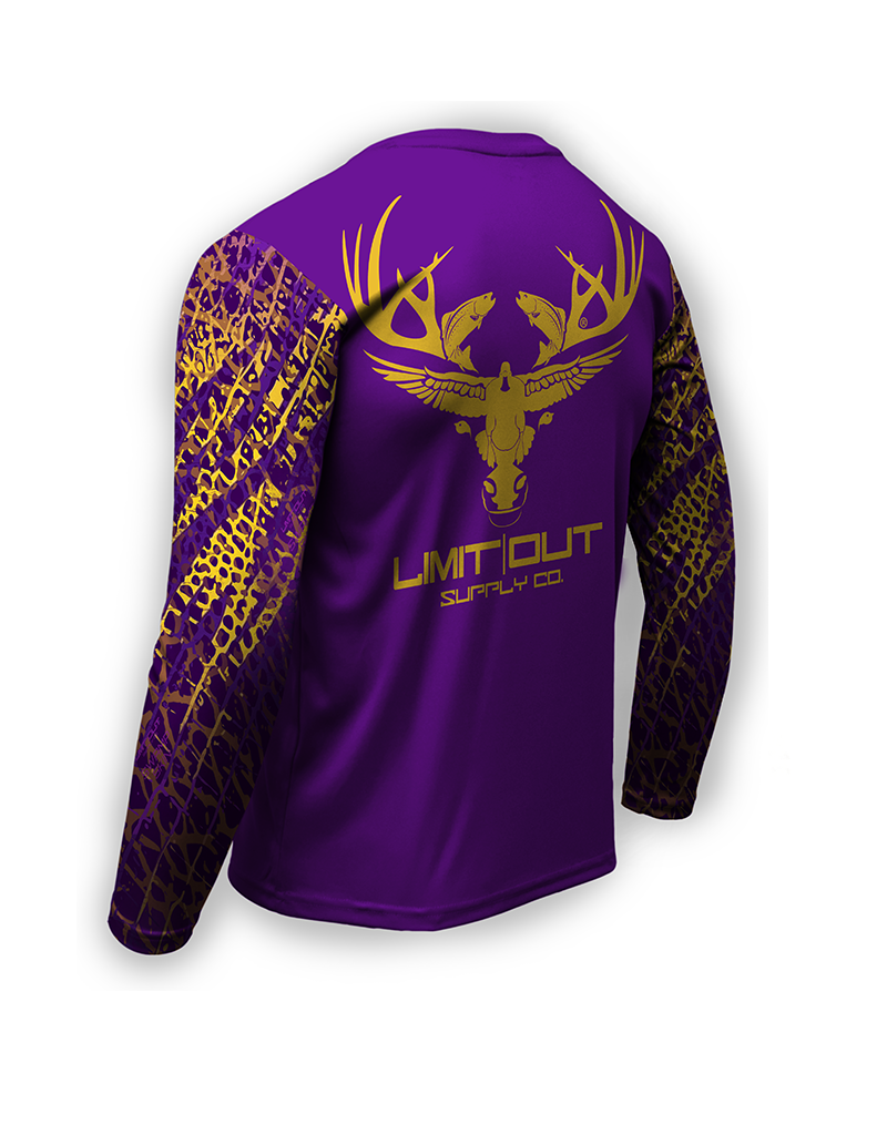Limit Out Supply Co. Swampskin- Purple & Gold
