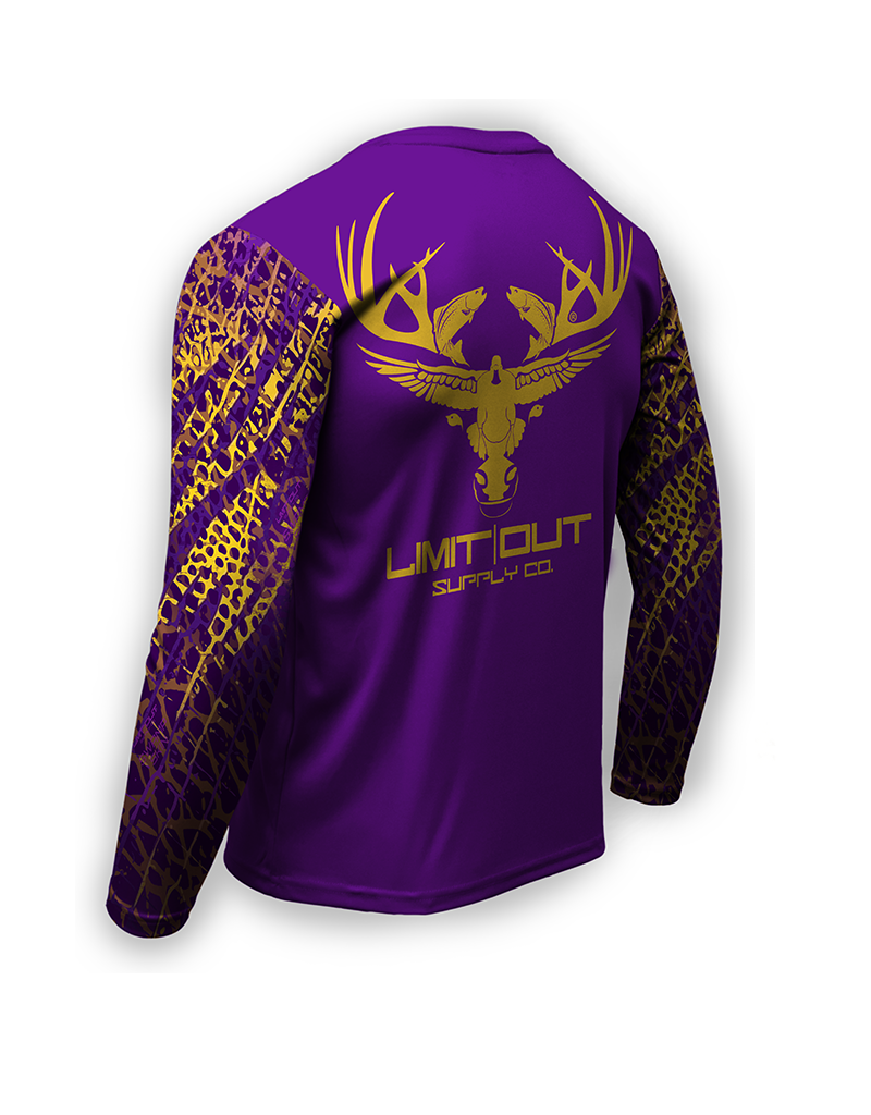 Limit Out Supply Co. Kids-Swampskin-Purple & Gold