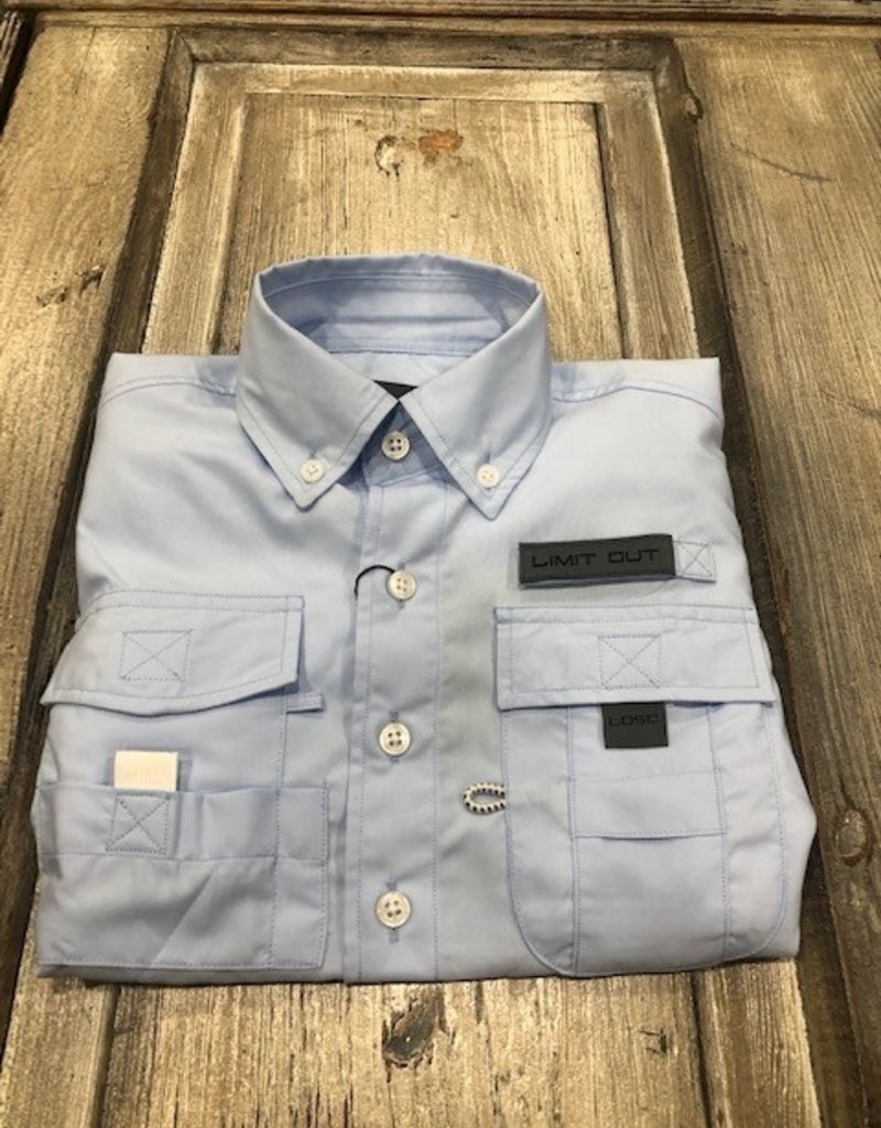 Limit Out Supply Co. Performance Long Sleeve Button Down Fishing Shirt