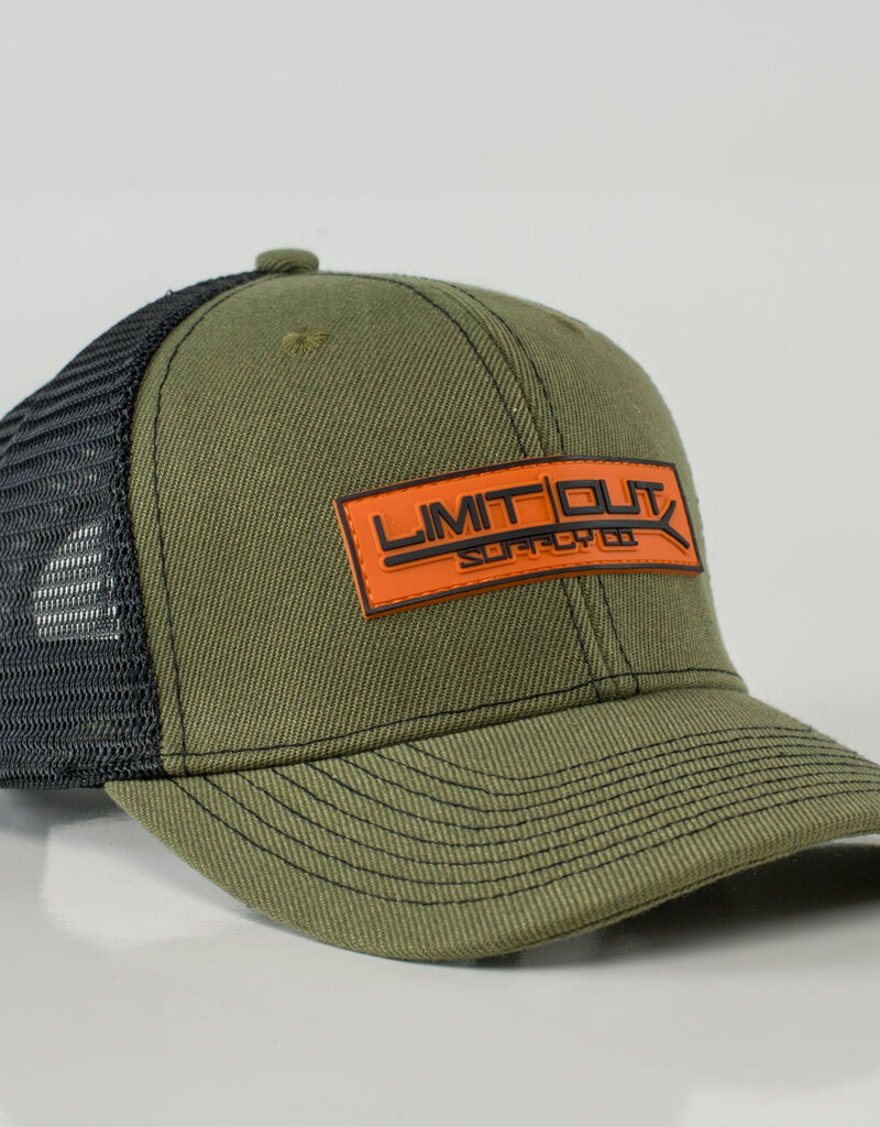 Limit Out Supply Co. PVC Pushpole Series Snapback Structured OD Green & Orange