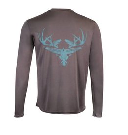 Limit Out Supply Co. Carbon & Teal Long Sleeve Dri-Fit