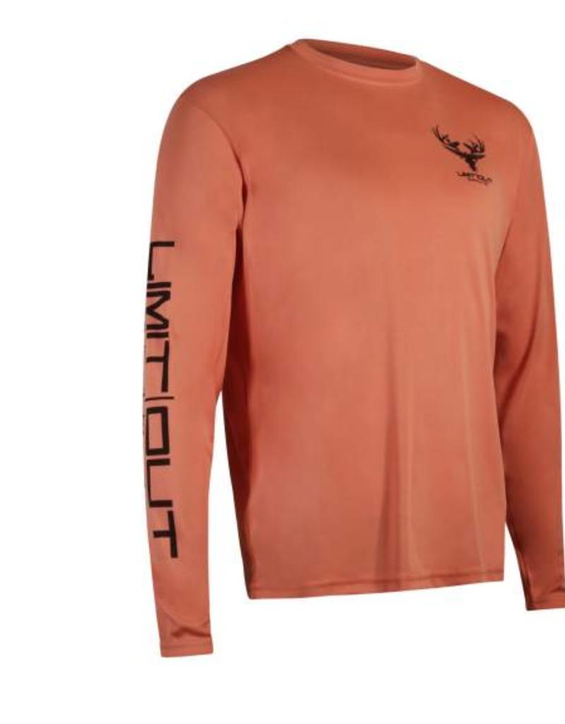 Limit Out Supply Co. Salmon Long Sleeve Dri-Fit