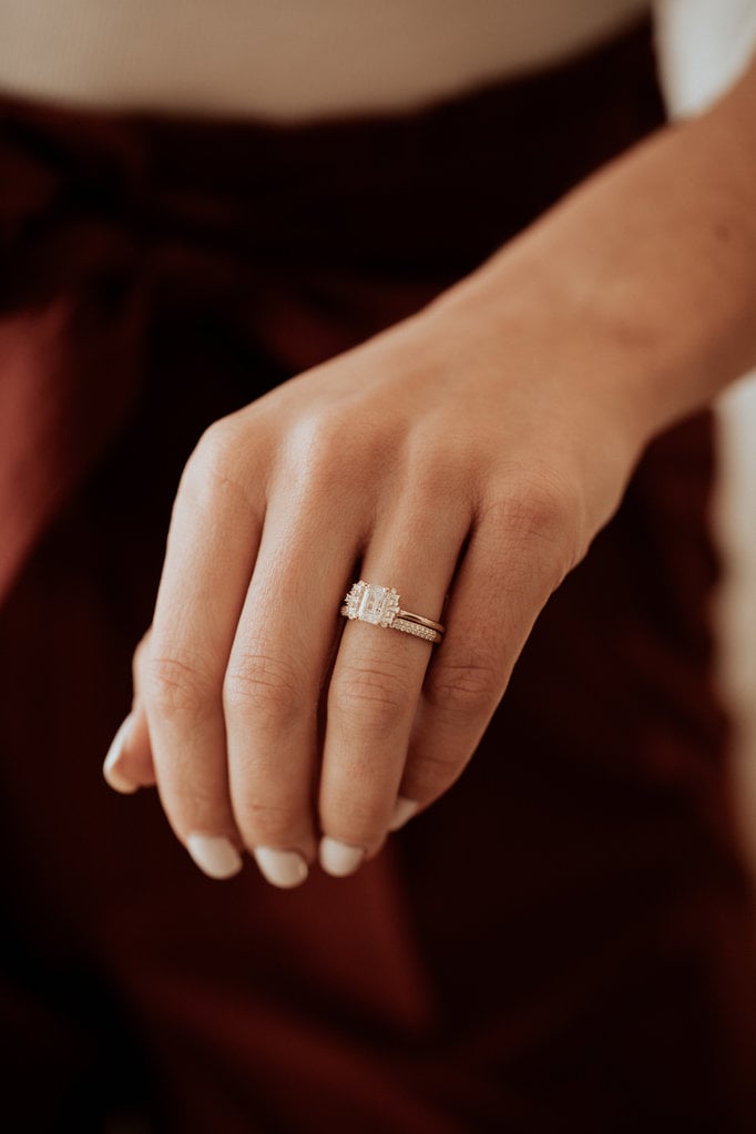 Sarah O The Oxford Emerald Cut Ring