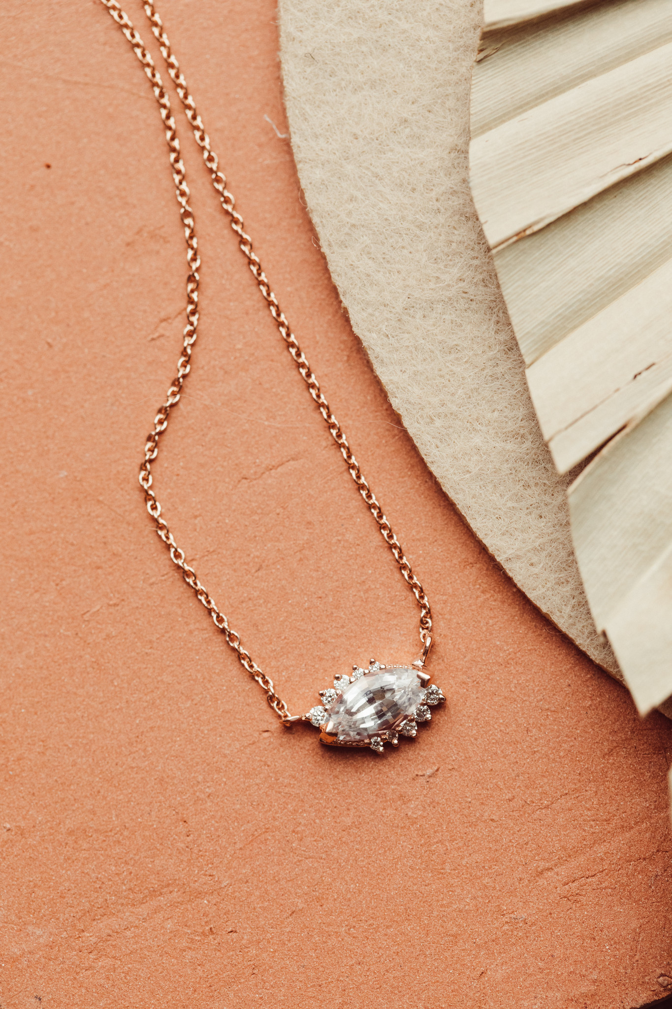 FAUNA & FLORA - Sapphire in 18K White Gold Necklace – thialh online