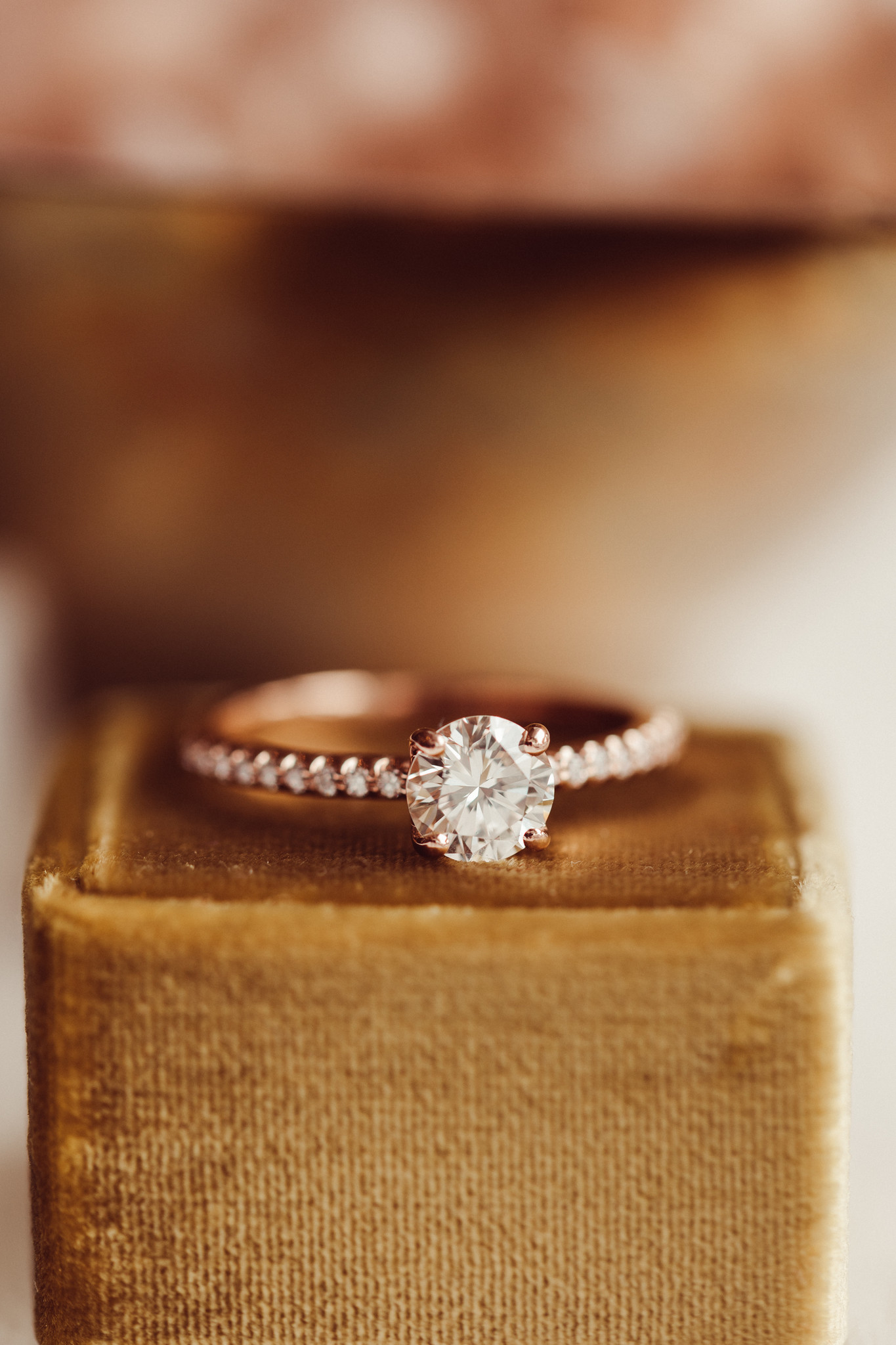 1.20 Ct Pear & Round Cut White CZ Rose Gold Over On 925 Sterling Silve –  atjewels.in