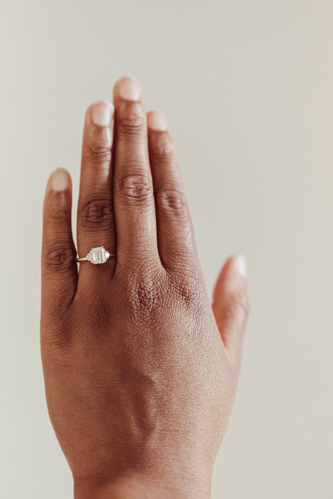 Sarah O The Vivien Emerald Cut Ring