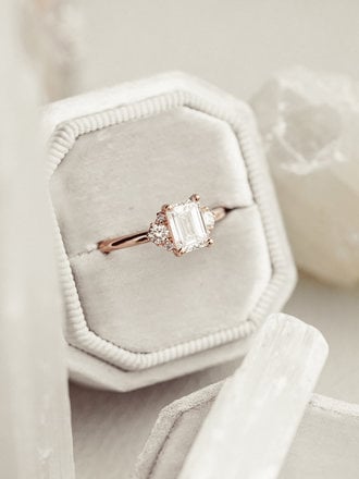 Celeste: 2.65 carat emerald cut engagement ring - Nature Sparkle